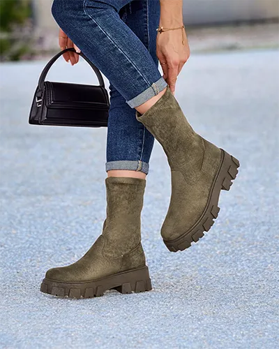 Женские платформенные ботинки Royalfashion Firo