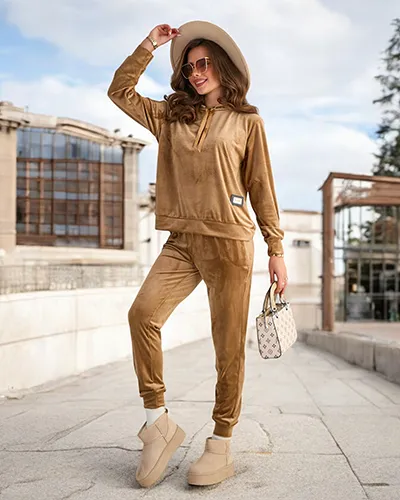 Royalfashion Женский комплект а'ля велюр