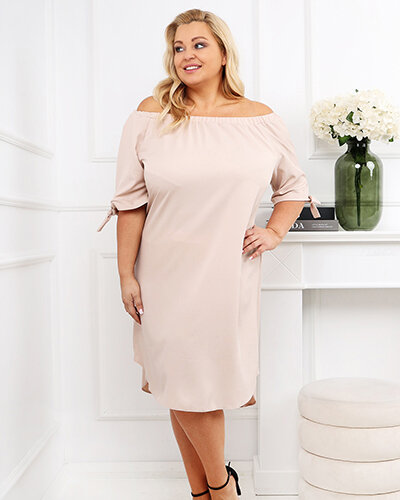 Royalfashion Гладкое женское платье а'ля испанка