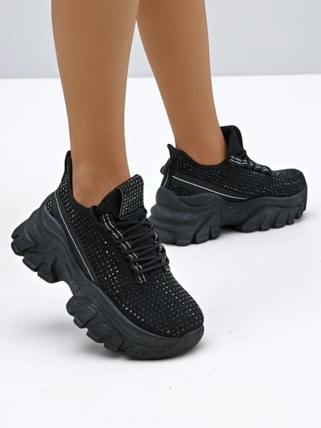 Royalfashion Жіночі спортивні кросівки з стразами Blysco