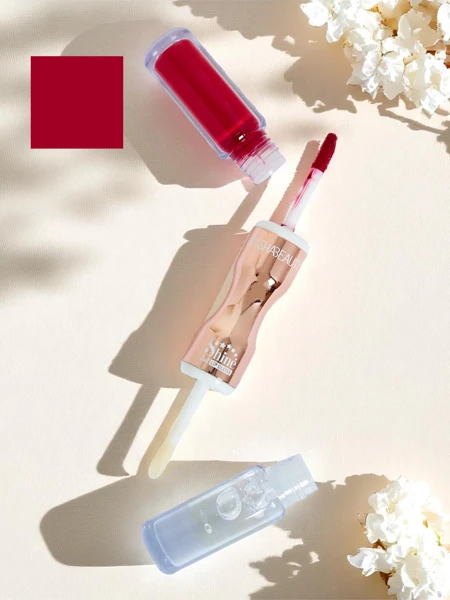 Помада і прозорий блиск для губ 2-в-1 Russian Red