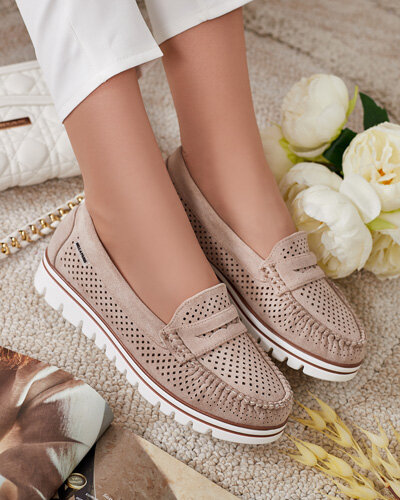 Royalfashion Ажурні жіночі мокасини Leteller