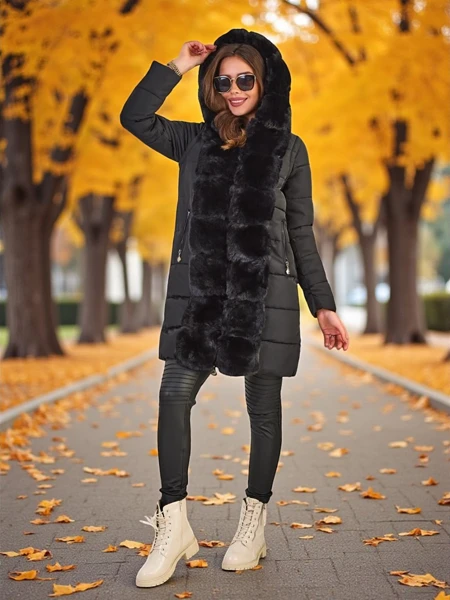 Женская куртка Royalfashion с отстегивающимися рукавами