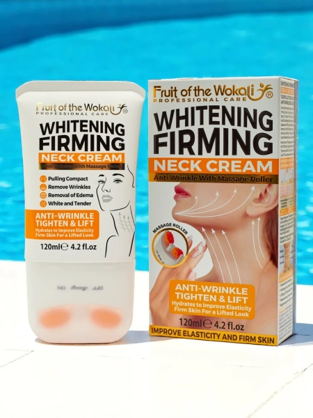 Лифтинг-крем для шеи с эффектом сияния и массажером