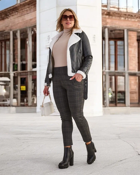 Royalfashion Утеплені жіночі лосини PLUS SIZE