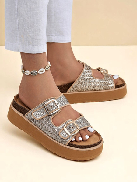 Royalfashion Женские шлепанцы на платформе Nora Woven