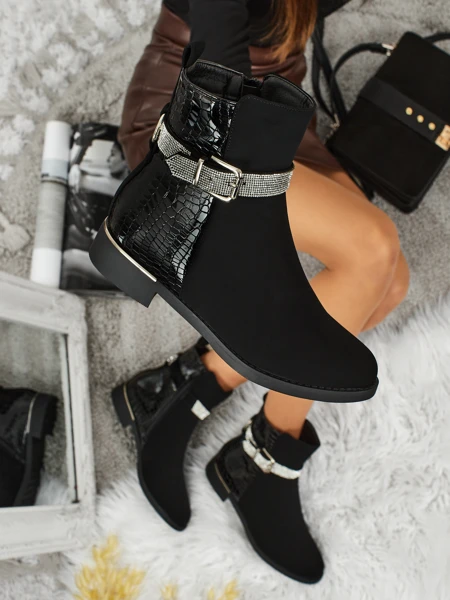 Високі жіночі ботильйони з екошкіри Arasse