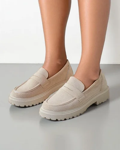 Женские экокожаные мокасины Royalfashion Dunes