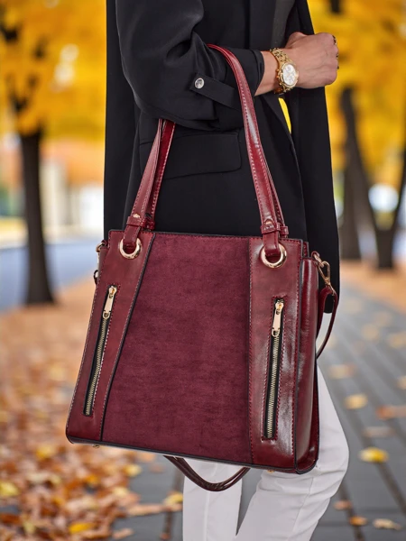 Жіноча сумка-шопер з екошкіри Silent Raven