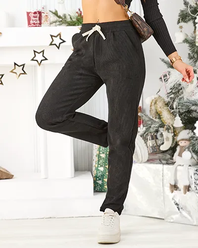 Royalfashion Теплые женские спортивные брюки плюс размер