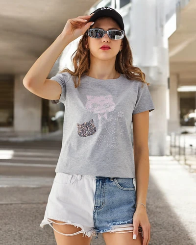 Royalfashion Жіноча бавовняна блуза