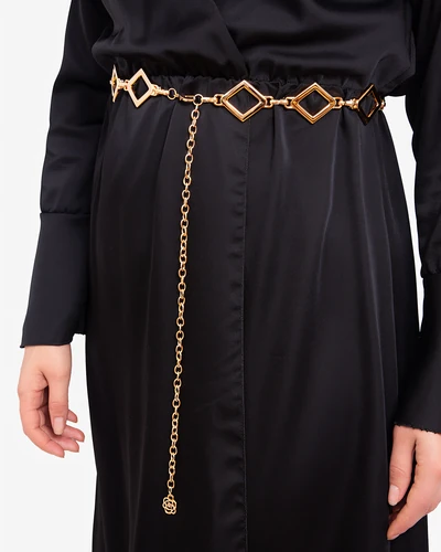 Женский декоративный металлический ремень Royalfashion