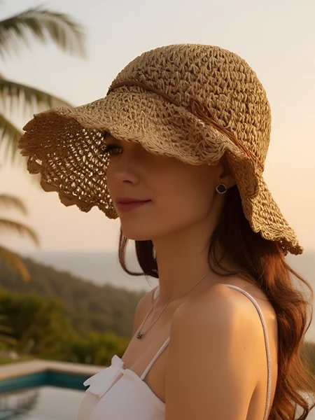 Royalfashion Солом'яний капелюх для жінок Whisper Bow