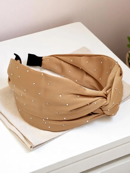 Royalfashion Обруч для волосся з блискучими стразами Shine Twist