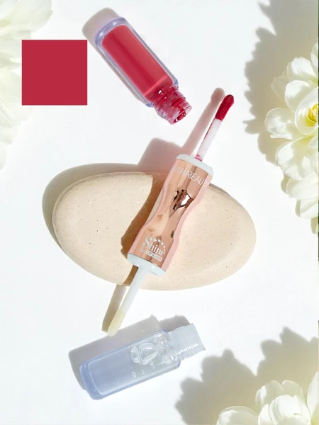 Помада и прозрачный блеск для губ 2-в-1 Lady Bug