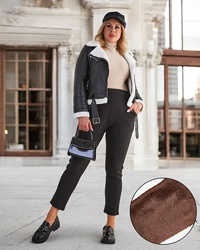 Royalfashion Утеплені жіночі лосини PLUS SIZE