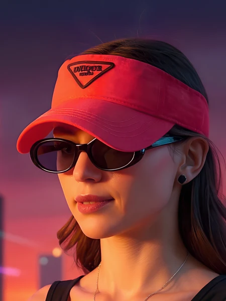 Royalfashion Неоновый козырёк Glow Sun Visor