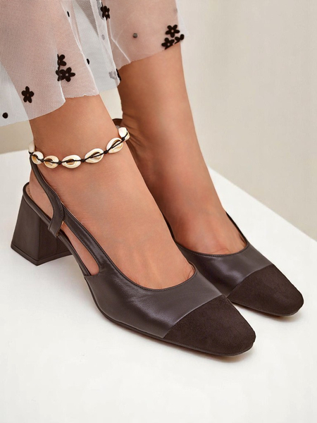 Royalfashion Женские туфли-лодочки на низком каблуке с декоративным носком Eleganzo