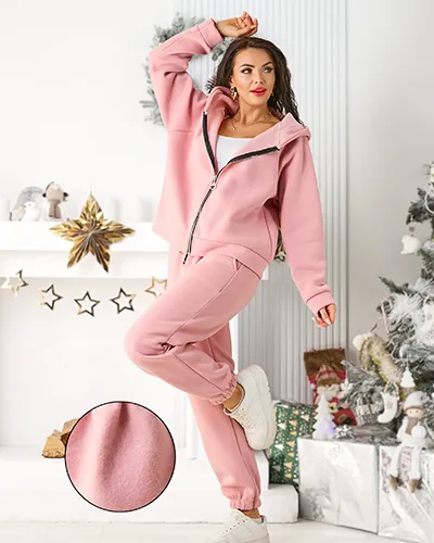 Royalfashion Женский хлопковый комплект толстовки