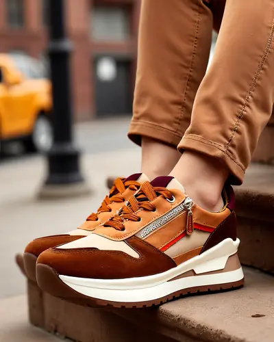 Женские спортивные туфли Royalfashion с скрытой танкеткой Bessase