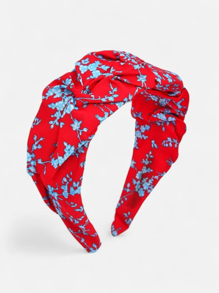 Royalfashion Пов'язка для волосся зі зморщуванням і принтом