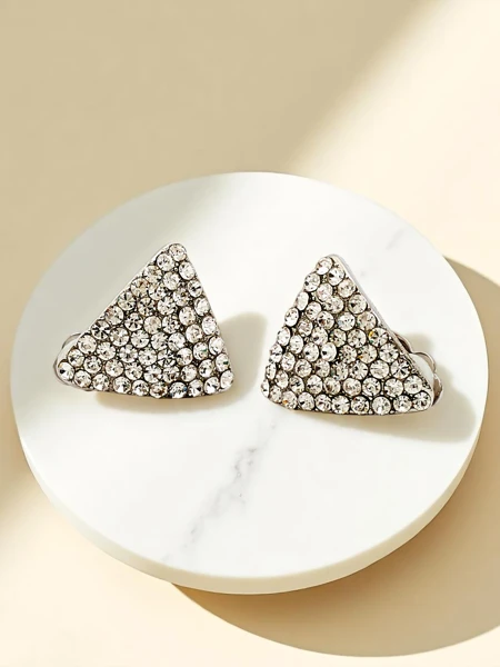 Серьги-клипсы Royalfashion для женщин с фианитами