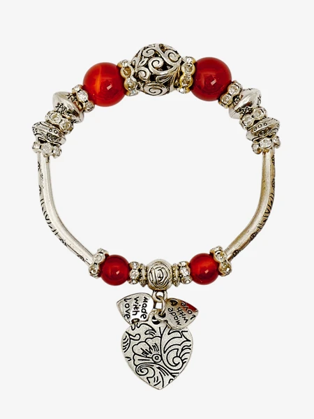 Жіночий браслет з сердечками Heart Glitz