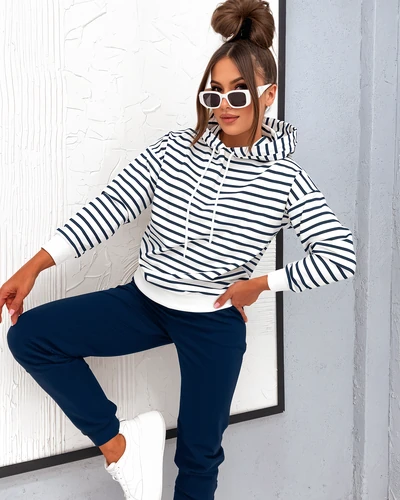 Женский комплект спортивной одежды Royalfashion в полоску