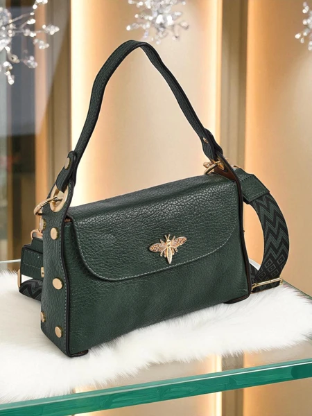 Aurelia Verde – жіноча сумка з екологічної шкіри з прикрасою