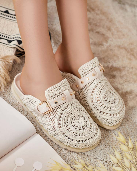 Royalfashion Женские шлепанцы с вышивкой Leronip