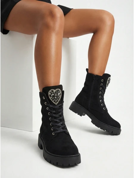 Женские ботинки Euni из эко-замши