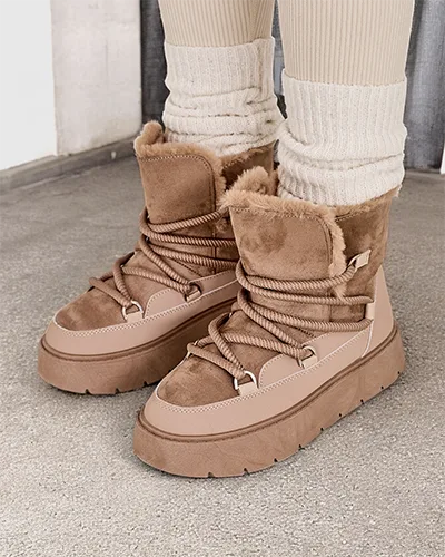 Женские зимние сапоги на шнуровке Royalfashion Liloz