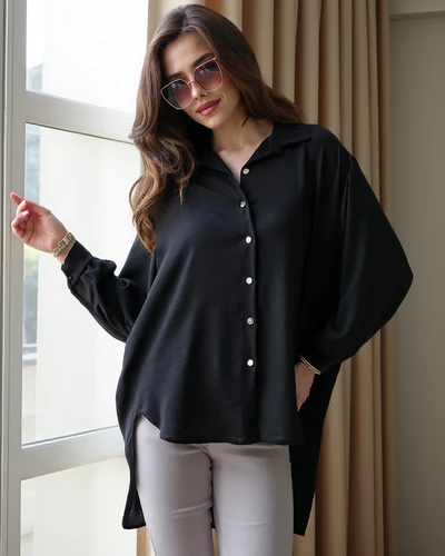 Royalfashion Длинная женская оверайзная рубашка