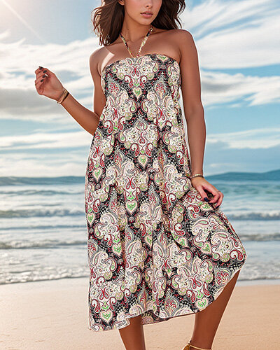 Royalfashion Женское платье-миди с принтом