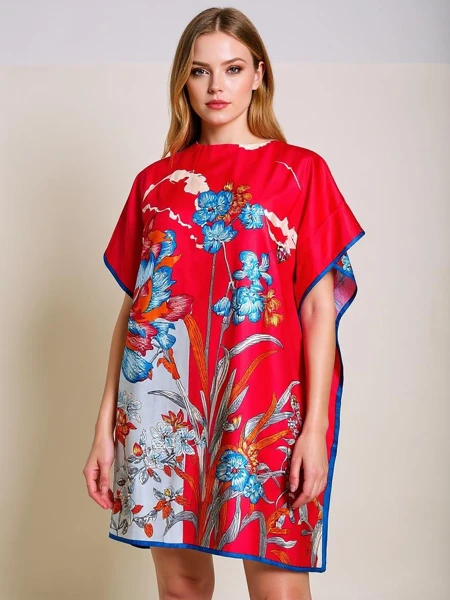 Платье-парео до колен Royalfashion Calista – многоцветная элегантность