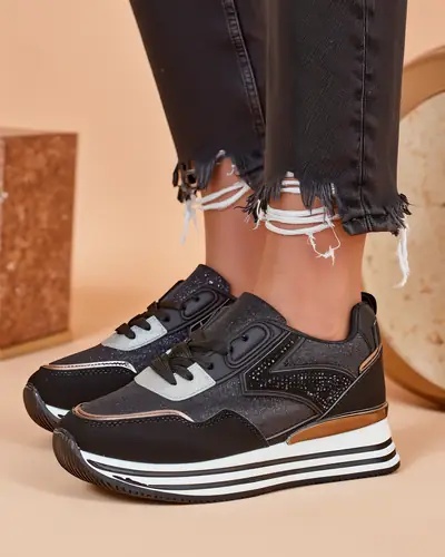 Женские кроссовки Royalfashion с блестками Borovis