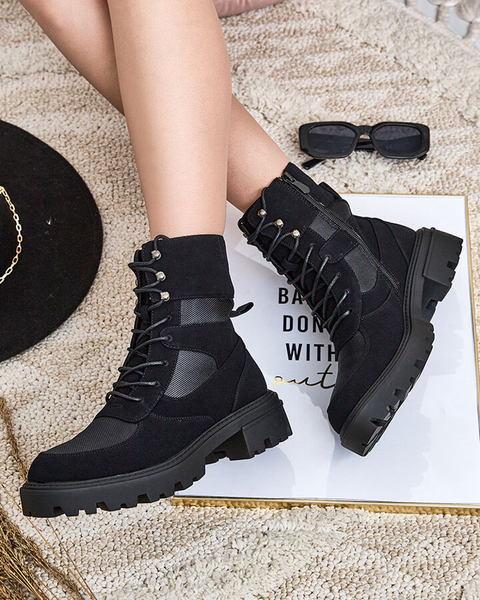 Жіночі черевики на шнурівці Royalfashion Hovienta