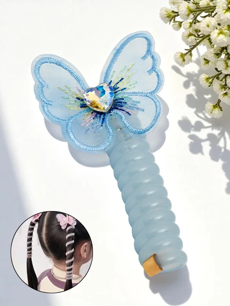 Royalfashion Резинка для волосся-пружинка з метеликом Spring Butterfly