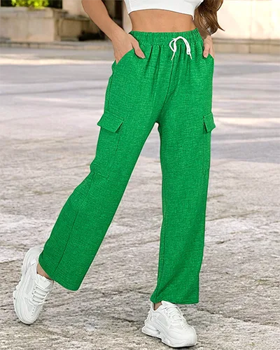 Royalfashion Жіночі широкі штани з кишенями