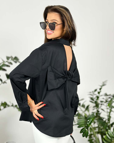 Royalfashion Женская рубашка с бантом