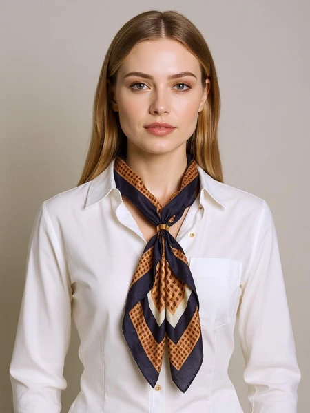 Apollonia – женский полиэстеровый платок, светло-коричневый, итальянский стиль, 69x66 см