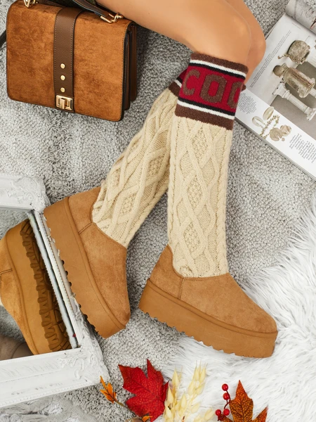 Высокие женские ботинки в стиле снегоходов с голенищем Anane