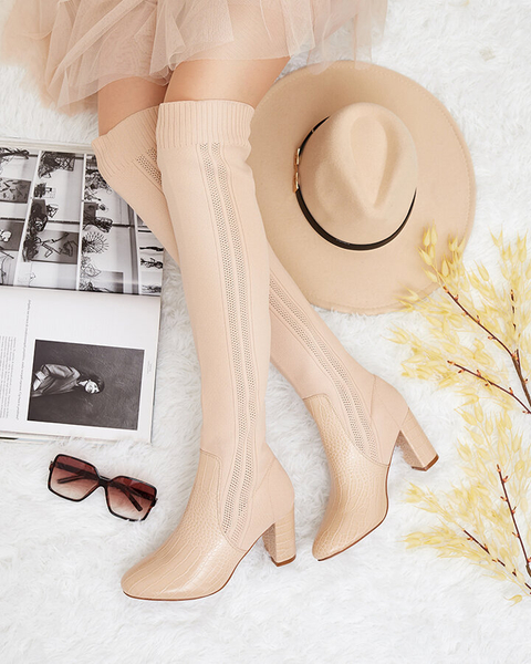 Royalfashion Женские сапоги-скороходы по колено Nolera