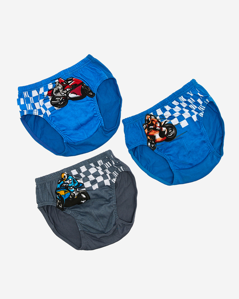 Royalfashion Разноцветные трусики для мальчиков 3/упак