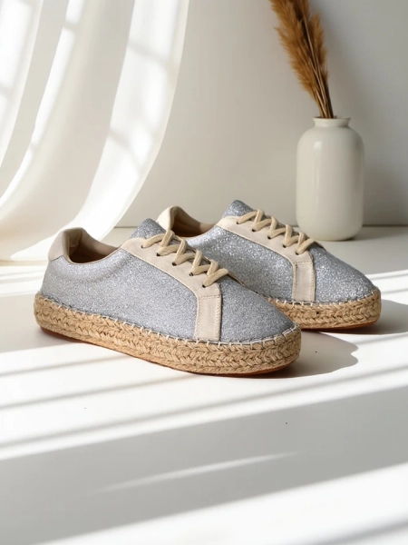 Женские кроссовки Royalfashion с блестками Sercele