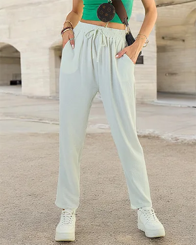 Жіночі широкі штани з тканини Royalfashion