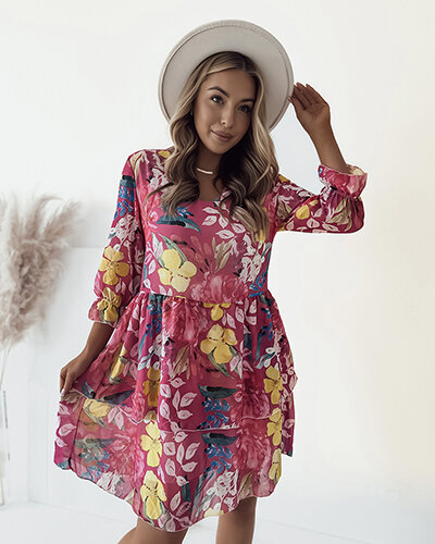 Жіноча квіткова міні-сукня Royalfashion