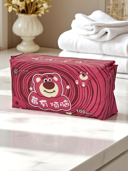 Влажные салфетки из хлопка 100 шт.