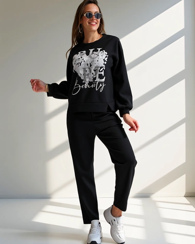 Royalfashion Жіночий комплект з віскози з принтом