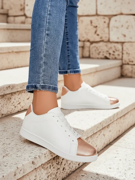 Жіночі снікерси Athena Rosa екологічна шкіра - колекція весна/літо